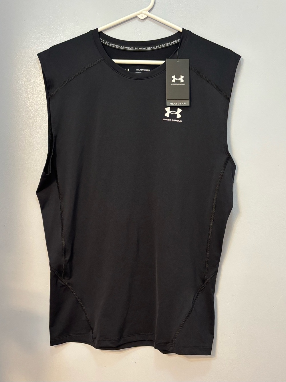 Under Armour Black Men’s HeatGear Sleeveless Training Tank XXL NWT